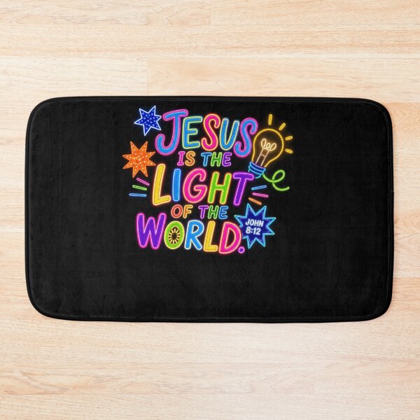 Item preview, Jesus Lights Christian Bible Verse John 8,12 Glowing Decor designed and sold by PeggyGilligan.