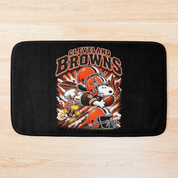 Item preview,  Snoopy Cleveland Browns Dynamic Diving Catch Football Fan designed and sold by CaneufeyCip.