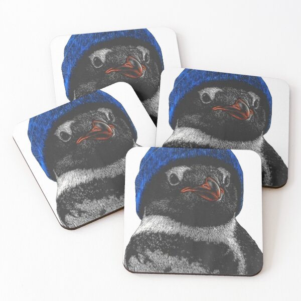 Item preview, penguin with ski hat designed and sold by PhiloDoh.