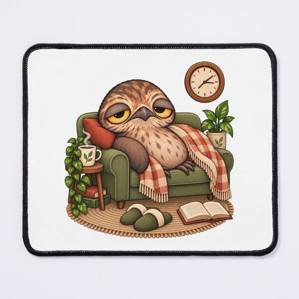 Item preview, Sleepy Potoo Bird Cozy Couch | Cute Potoo Coffee Book Lover designed and sold by MrDev.
