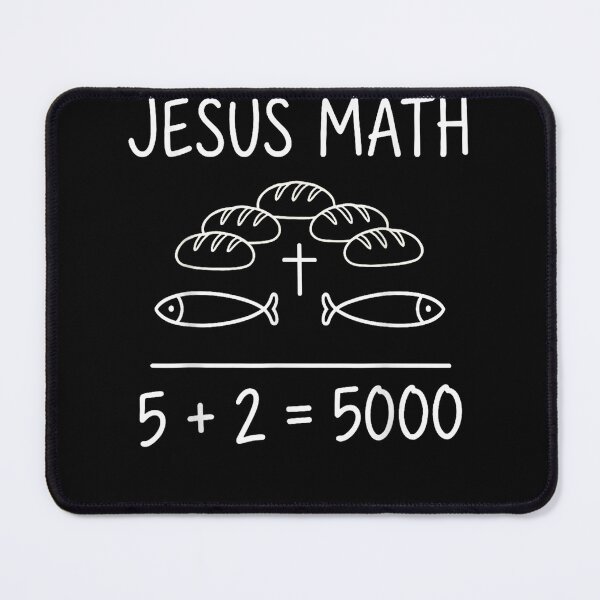 Item preview, Jesus Math 2 Fishes 5 Breads Feeds The 5000 Bible Miracle designed and sold by PeggyGilligan.