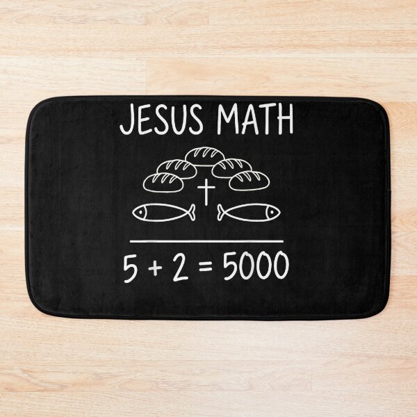 Item preview, Jesus Math 2 Fishes 5 Breads Feeds The 5000 Bible Miracle designed and sold by PeggyGilligan.