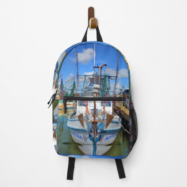 Item preview, Shrimping Boat in Harbour designed and sold by Savannah Gibbs.