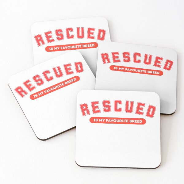 Item preview, Rescued Is My Favourite Breed - Varsity Pet Design designed and sold by NatMadCow Designs.