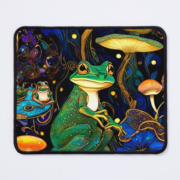 Item preview, Psychedelic Mushrooms and Frogs  designed and sold by TheDarkWardrobe.