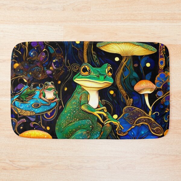 Item preview, Psychedelic Mushrooms and Frogs  designed and sold by TheDarkWardrobe.