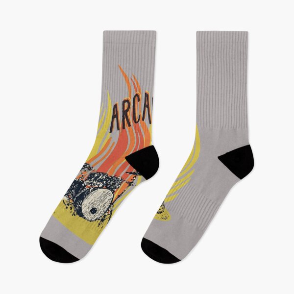 Artikelvorschau, Arcade Fire Drums Guitar Flame Design-50 entworfen und verkauft von Kristihmidt.