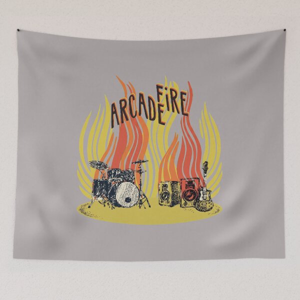 Item preview, Arcade Fire Drums Guitar Flame Design-50 designed and sold by Kristihmidt.