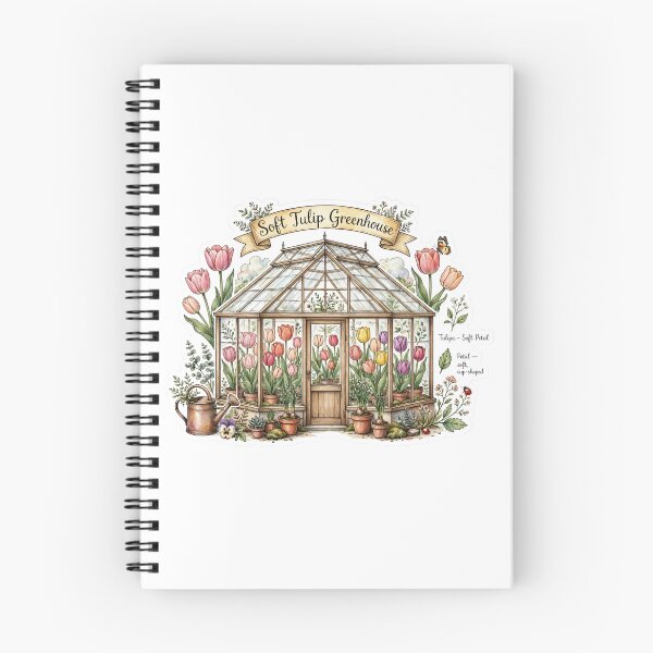 Item preview, Soft Tulip Greenhouse Flower Sticker designed and sold by RareBotanical .