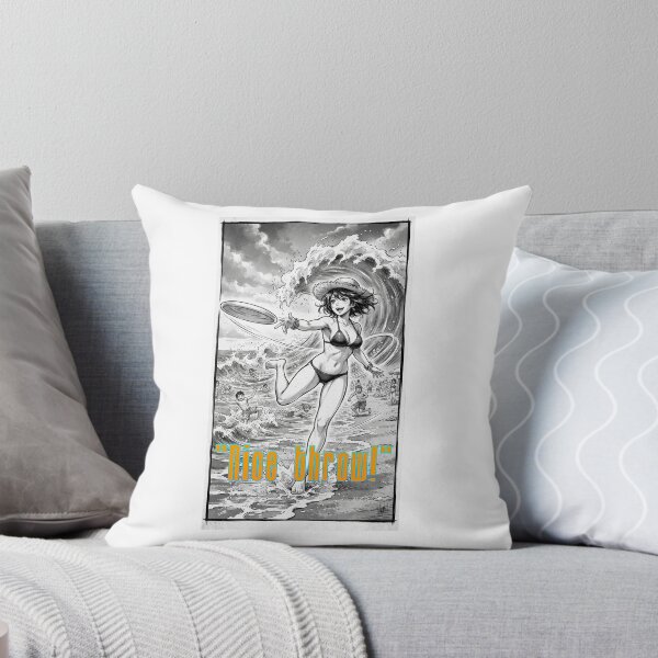 Item preview, Beautiful girl playing frisbee in summer, manga style. #4 designed and sold by UrbanTRIP.