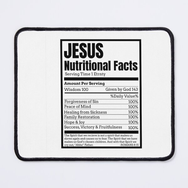 Item preview, Jesus Nutritional Facts designed and sold by PeggyGilligan.