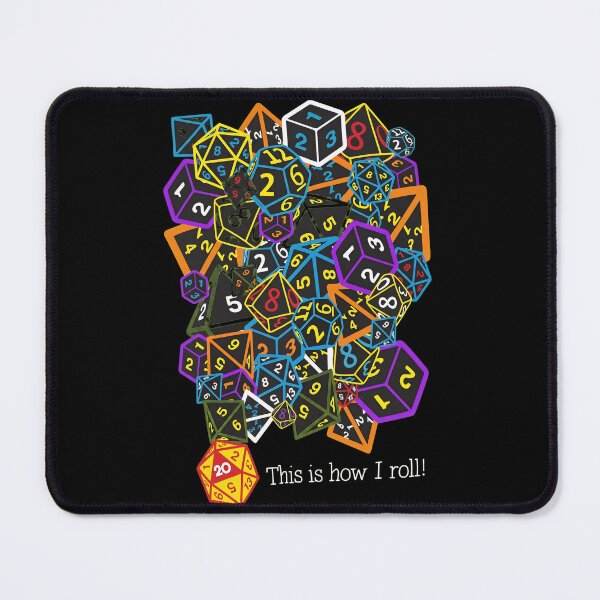 Item preview, Dice Pile Chaotic Roll Pun designed and sold by FrogBox-Studio.