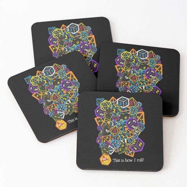 Item preview, Dice Pile Chaotic Roll Pun  designed and sold by FrogBox-Studio.