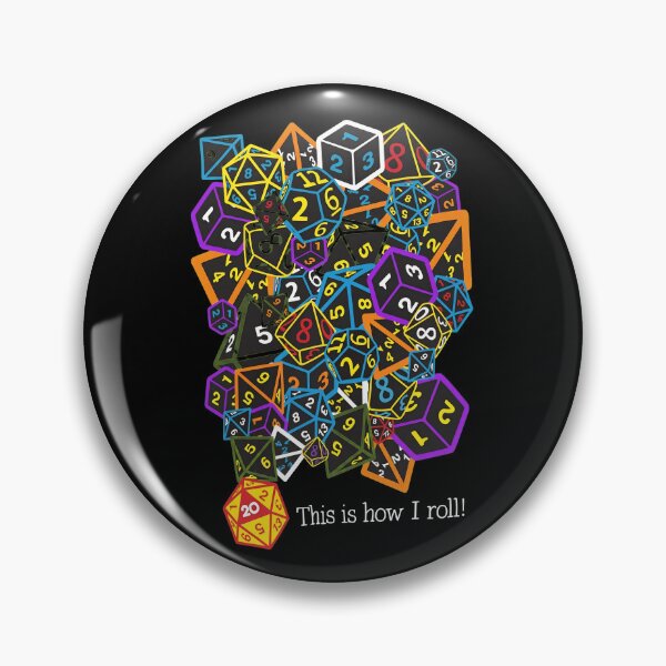 Item preview, Dice Pile Chaotic Roll Pun  designed and sold by FrogBox-Studio.