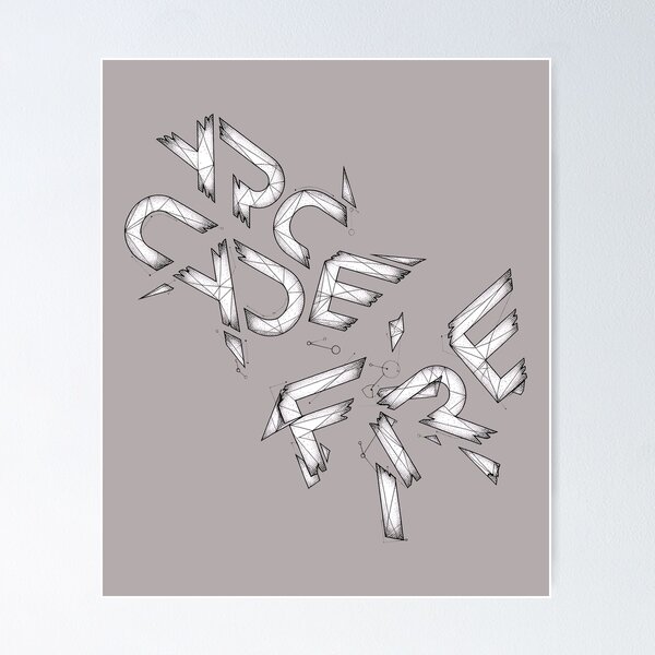 Item preview, Arcade Fire Retro Stripe Logo T-Shirt-38 designed and sold by Kristihmidt.