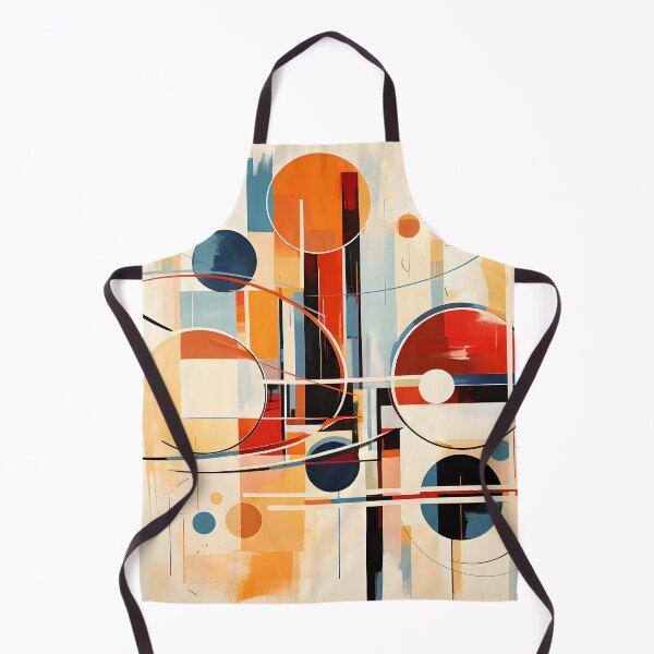 Artikelvorschau, Orange and Blue Geometric Circles Modern Abstract Art entworfen und verkauft von GutyzDesignsES.