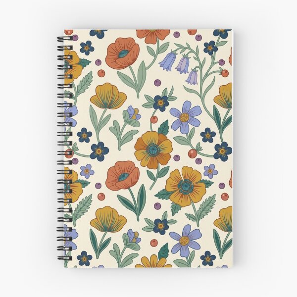 Item preview, Vintage Retro Botanical Floral Pattern designed and sold by ShivCraftStudio.