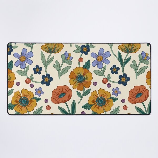 Item preview, Vintage Retro Botanical Floral Pattern designed and sold by ShivCraftStudio.