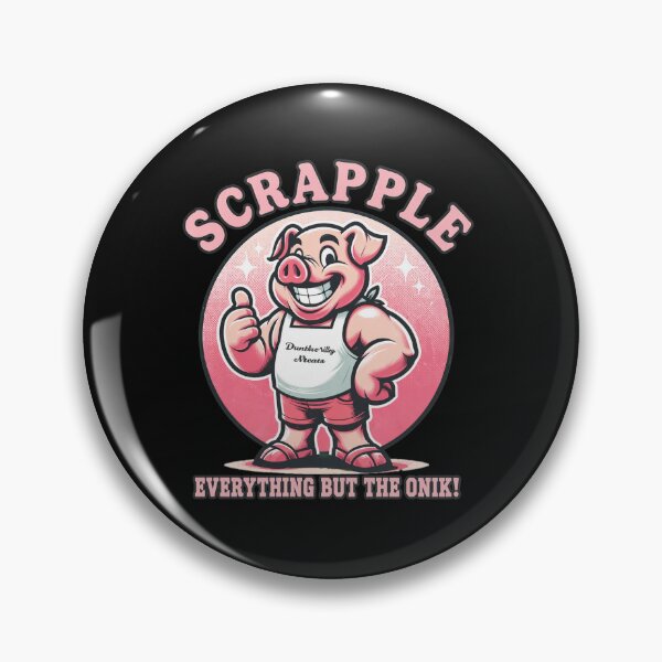 Item preview, SCRAPPLE Everything But The Onik Retro Pig designed and sold by CraigSmith43.