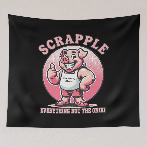 Item preview, SCRAPPLE Everything But The Onik Retro Pig  designed and sold by CraigSmith43.