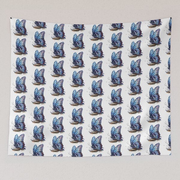 Item preview, Blue Butterfly | Elegant Nature Aesthetic Art designed and sold by Mandayartstudio.