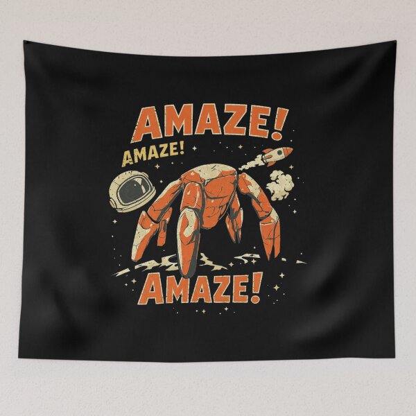 Item preview, Amaze Hermit Crab Space Retro Vintage Rocket designed and sold by auGotchy18.