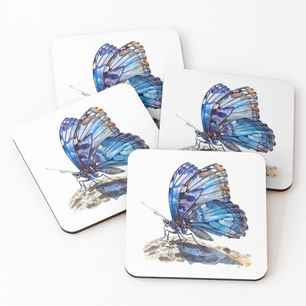Item preview, Blue Butterfly | Elegant Nature Aesthetic Art designed and sold by Mandayartstudio.