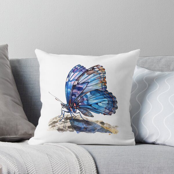 Item preview, Blue Butterfly | Elegant Nature Aesthetic Art designed and sold by Mandayartstudio.