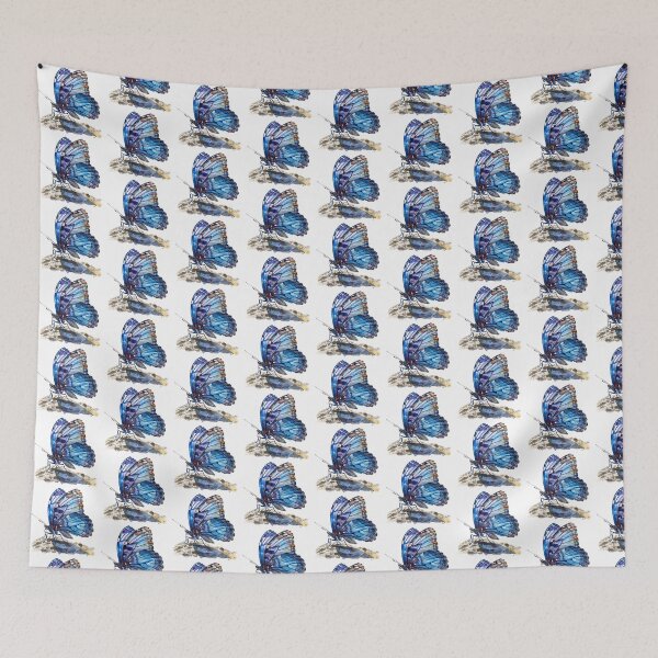 Item preview, Blue Butterfly | Elegant Nature Aesthetic Art designed and sold by Mandayartstudio.