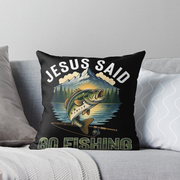 Item preview, Jesus Said Go Fishing Bible Verse Fisherman Christian Luke designed and sold by PeggyGilligan.