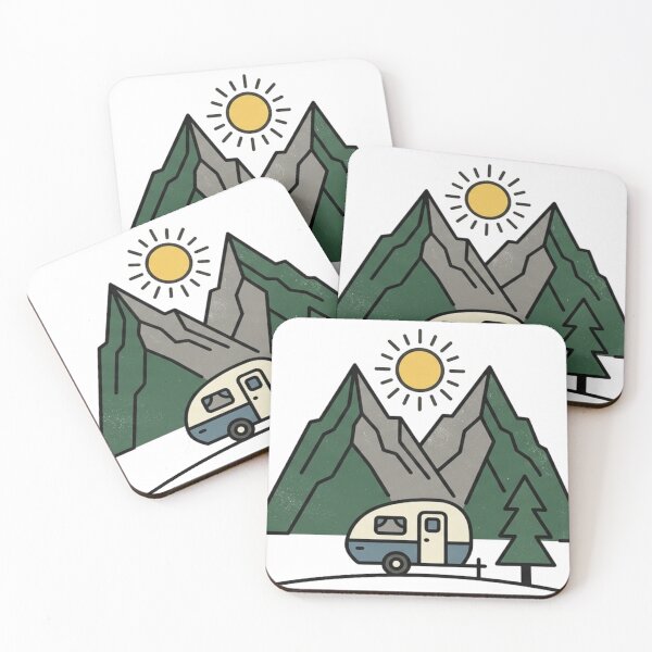 Item preview, Mountain Road Trip – Vintage Camper designed and sold by meghnad.