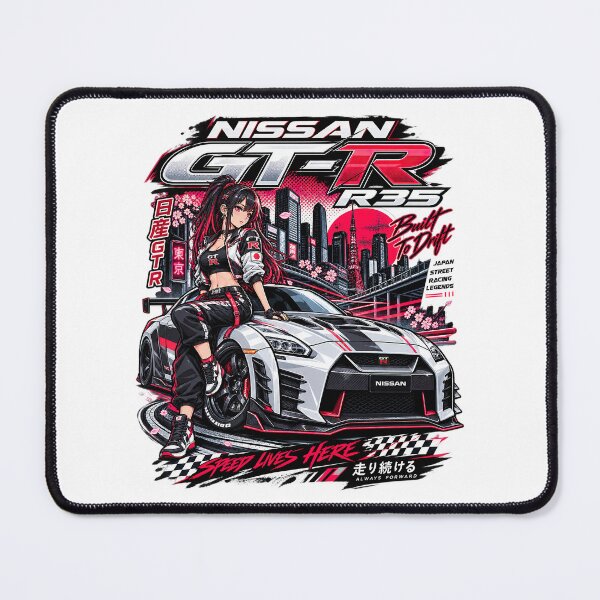 Item preview, Nissan GTR R35 JDM Drift Car Anime Street Racing designed and sold by graphic-genie.