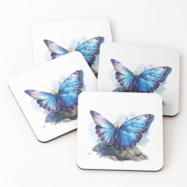 Item preview, Blue Butterfly | Elegant Nature Aesthetic Art designed and sold by Mandayartstudio.