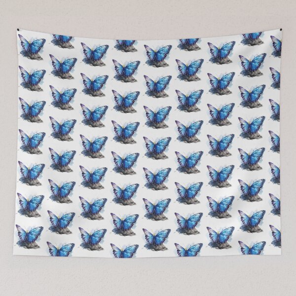 Item preview, Blue Butterfly | Elegant Nature Aesthetic Art designed and sold by Mandayartstudio.