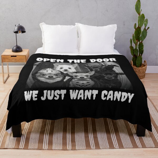 Item preview, Dog Breeds Open The Door We Just Want Candy Halloween designed and sold by Holyiury.