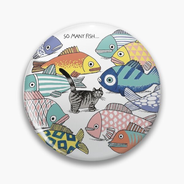 Item preview, So Many Fish Colorful Tropical Fish Collage Ocean Lover Graphic designed and sold by VelourEmber.