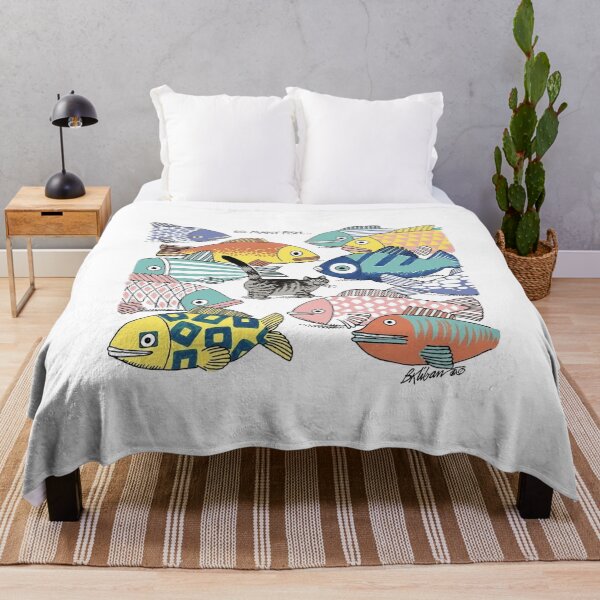 Item preview, So Many Fish Colorful Tropical Fish Collage Ocean Lover Graphic designed and sold by VelourEmber.