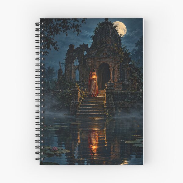 Item preview, Moonlit Temple Bride – Bengali Folklore Night designed and sold by meghnad.