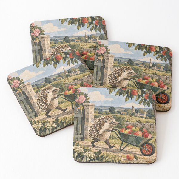 Item preview, Hedgehog at the apple farm designed and sold by LittleDreamsCo.