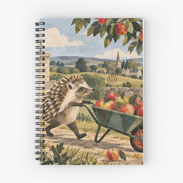 Item preview, Hedgehog at the apple farm designed and sold by LittleDreamsCo.