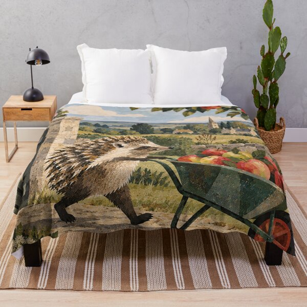 Item preview, Hedgehog at the apple farm designed and sold by LittleDreamsCo.