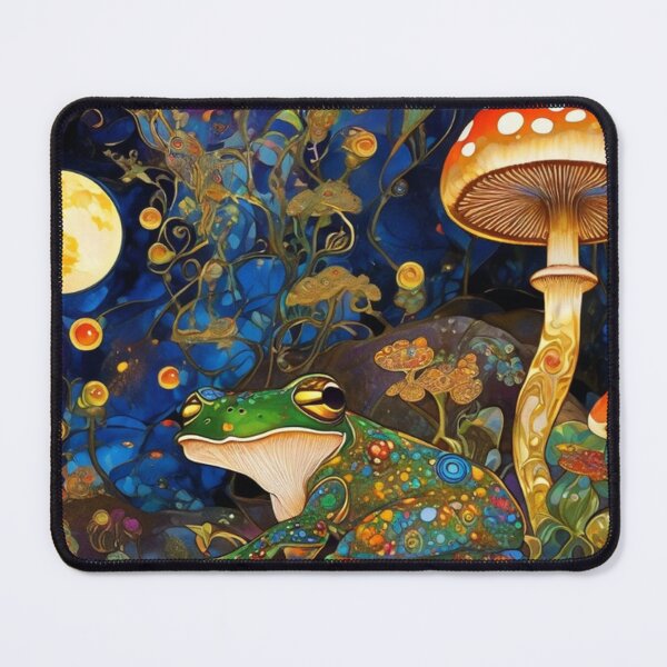 Item preview, Psychedelic Mushrooms and Frogs designed and sold by TheDarkWardrobe.