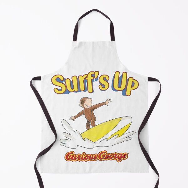 Item preview, Surfing Monkey Surf's Up Yellow Surfboard Beach Summer Artwork designed and sold by VelourEmber.