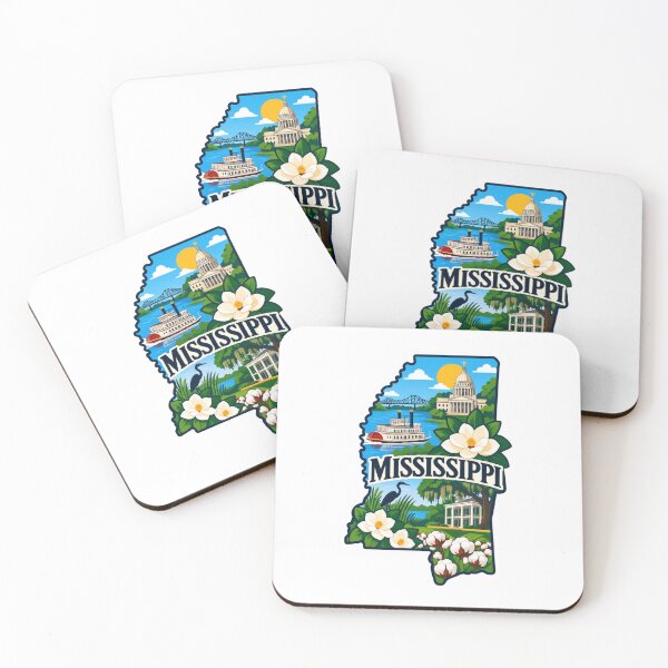 Item preview, Mississippi State Map designed and sold by Myra365Art.