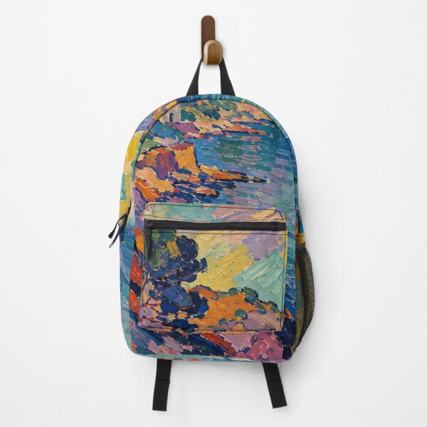 Artikelvorschau, Colorful Sailboats on Mediterranean Bay Impasto Seascape entworfen und verkauft von GutyzDesignsES.