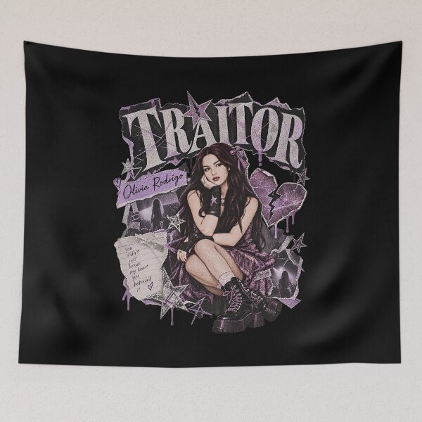 Item preview, Olivia Rodrigo, Olivia Rodrigo Traitor Gothic Purple Heartbreak Fan Art designed and sold by graphic-genie.