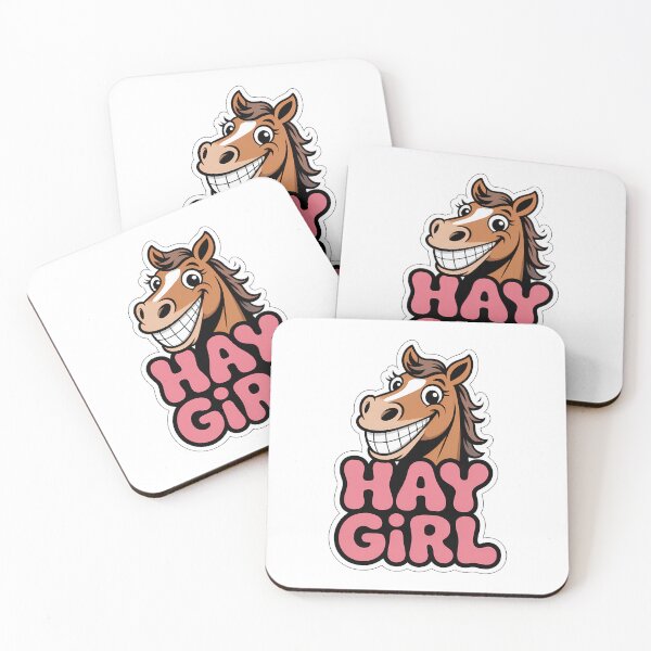 Item preview, HAY GIRL Horse Cartoon designed and sold by NiftyWrx.