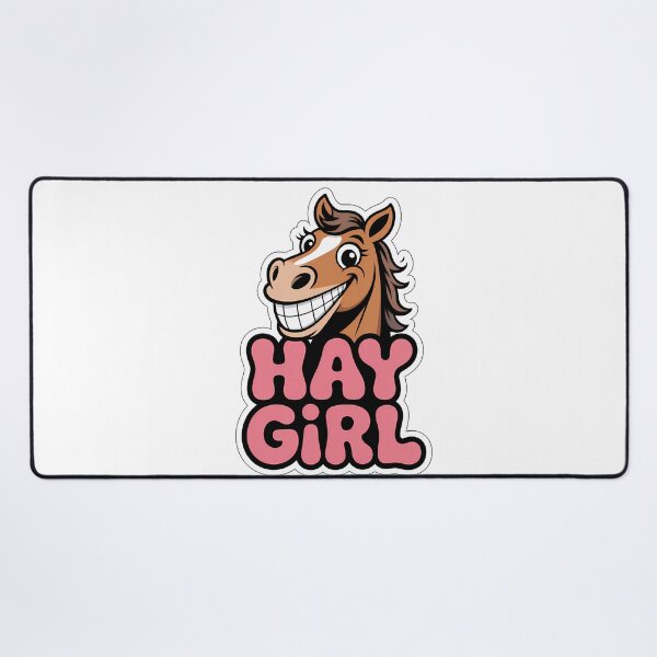 Item preview, HAY GIRL Horse Cartoon designed and sold by NiftyWrx.