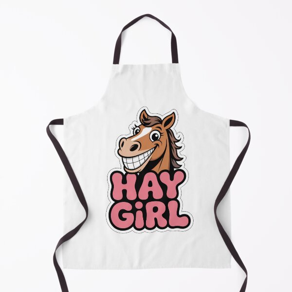 Item preview, HAY GIRL Horse Cartoon designed and sold by NiftyWrx.