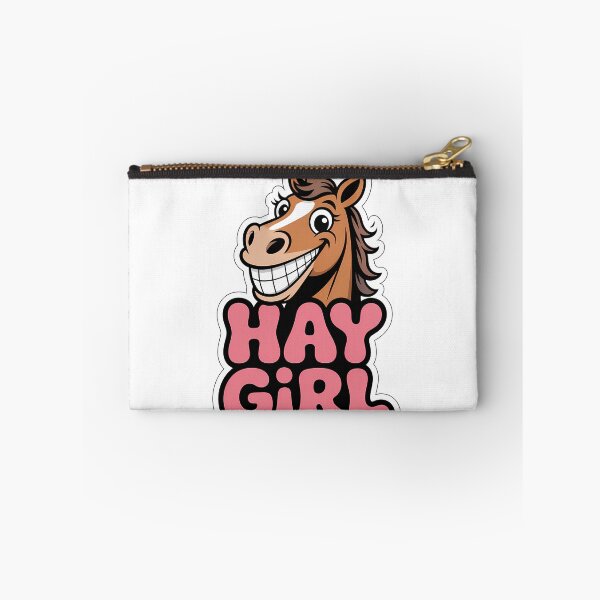 Item preview, HAY GIRL Horse Cartoon designed and sold by NiftyWrx.